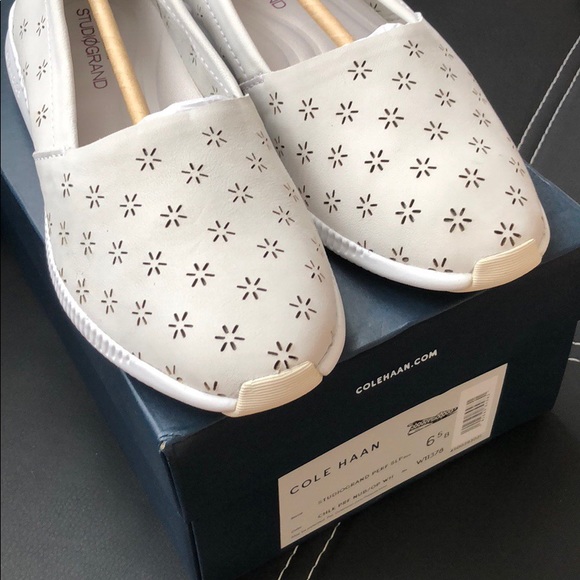 cole haan studiogrand perforated slip on sneaker